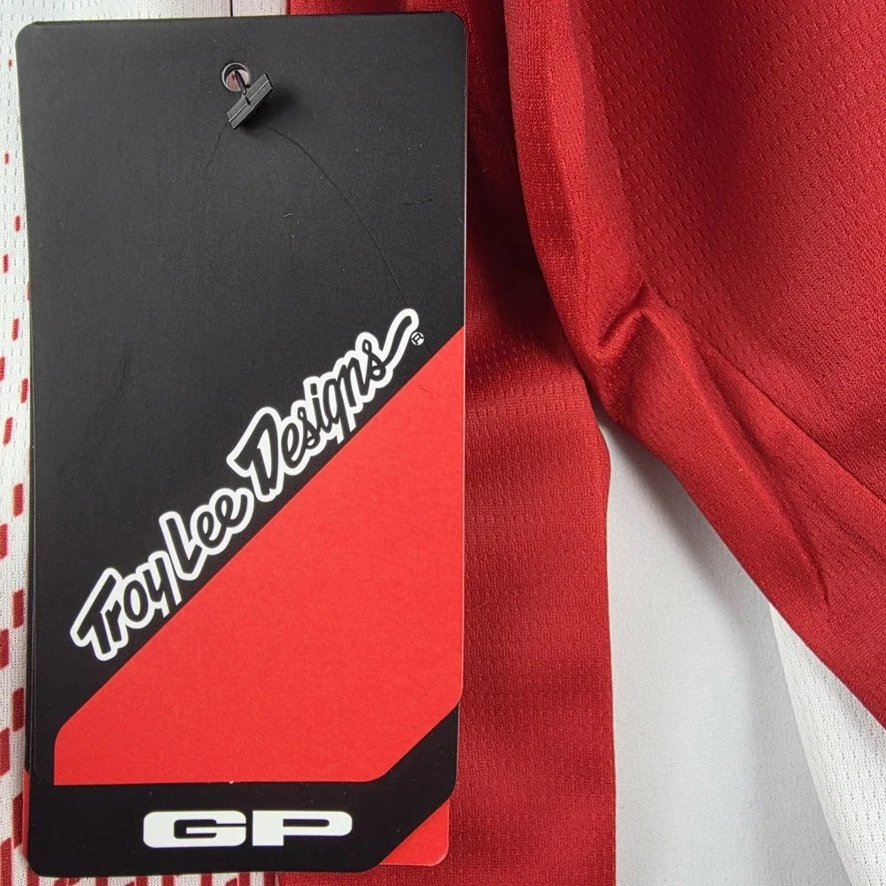 Troy Lee Designs GP Motocross Jersey Large Icon Red White Black MTB BMX NWT - Picture 7 of 13